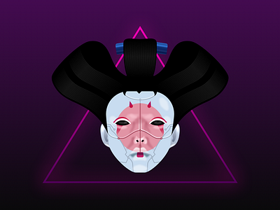 Robot Geisha geisha ghost in the shell illustration movie robot