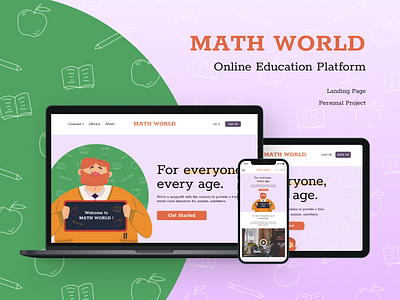 Math World - Landing Page Concept Responsive