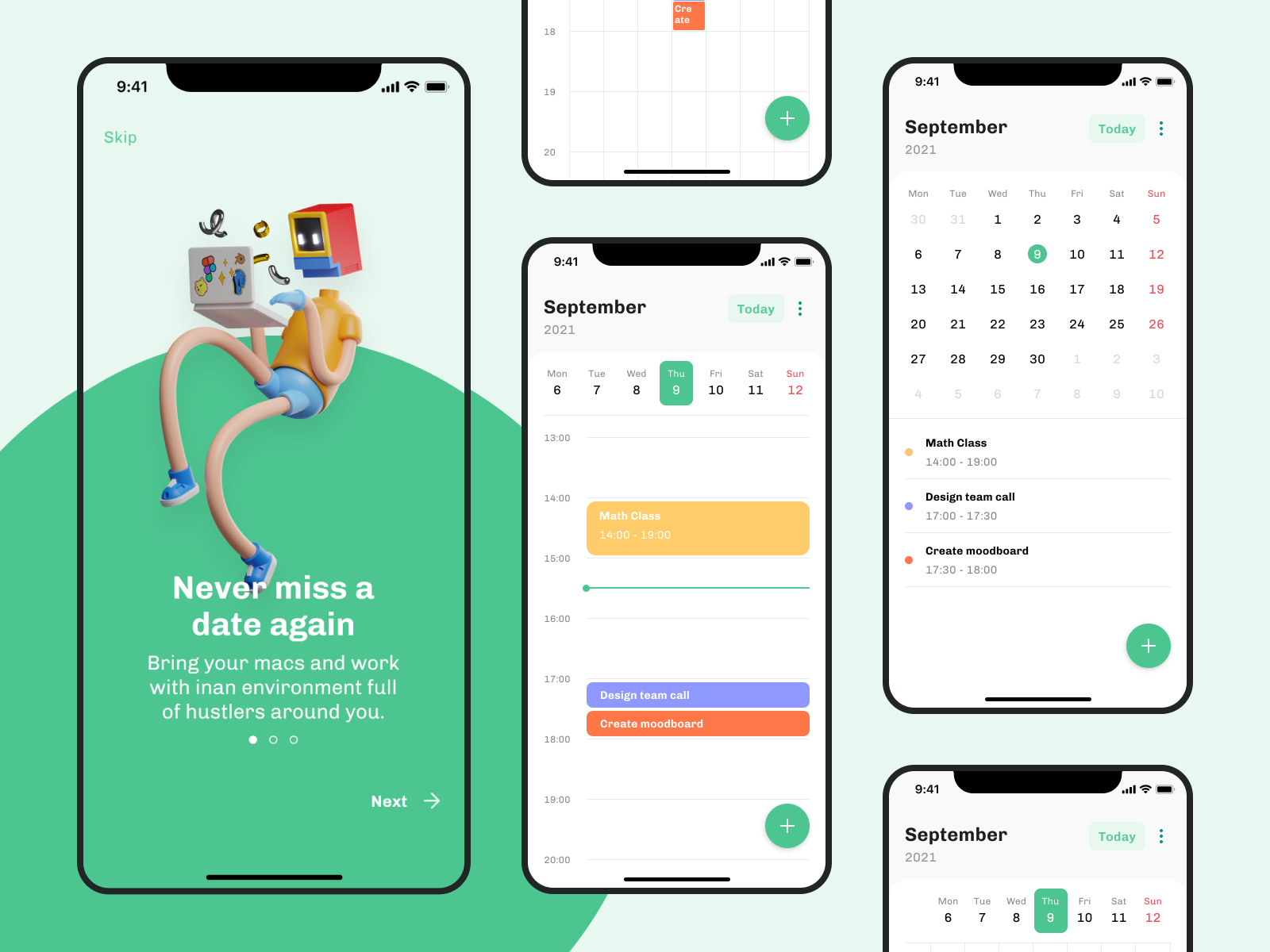 Calendar App by My Tra Do on Dribbble