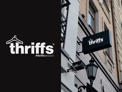 Thriffs - Thrift Store brand clothing design logo luxury minimal store thrift store