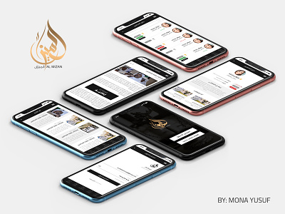 Al Mizan Directory App app arabic attorney attorneys clean design flat lawyer lawyers mobile app design ui ux