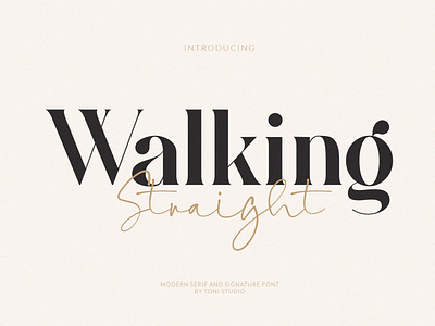 Walking Straight_Font Duo_New serif font