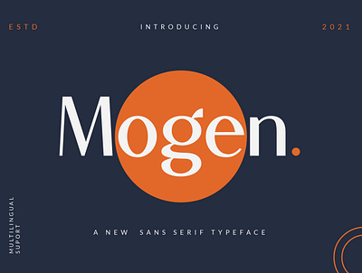 Mogen_a new sans serif typeface cover