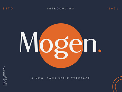 Mogen_a new sans serif typeface
