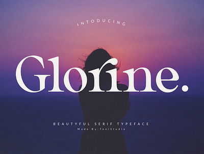 Glorine_Beautyful serif typeface wild