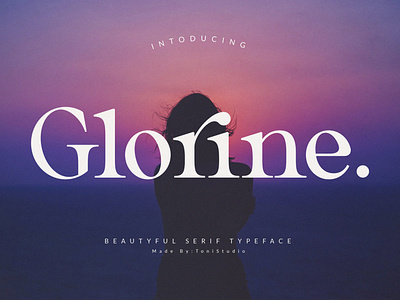 Glorine_Beautyful serif typeface