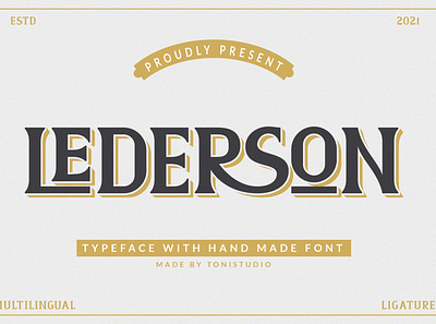 Lederson branding graphic design sans