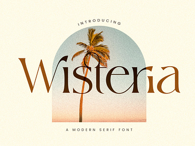 Wisteria || ligature serif font