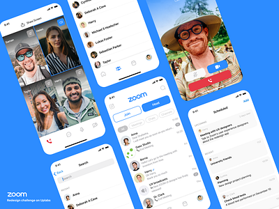 ZOOM video call application redesign