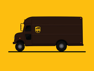 Brown can do what for you? illustration truck united parcel service ups vehicle