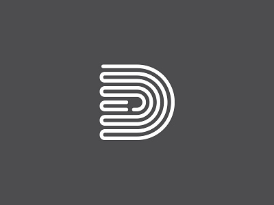 Personal Logo branding d david paxton design identity logo monogram negative space p personal thick lines