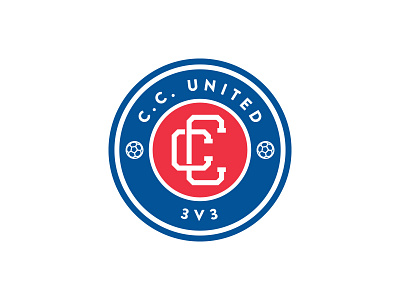 C. C. United badge crest design football lettering logo monogram soccer soccer crest sports typography