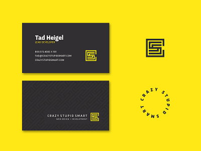 CSS Collateral branding business cards identity letterhead logo mark monogram pattern stationery tech web