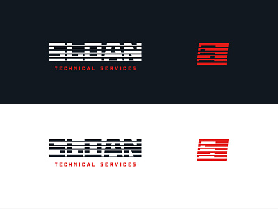 Sloan Technical Services branding custom identity logo logotype technical type typography wordmark