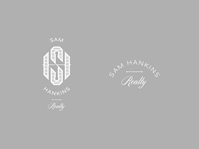 Sam Hankins Realty®©™ branding identity logo monogram real estate realty