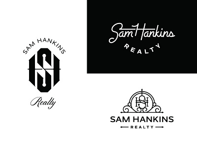 Samwise Hankins branding custom type hand lettering identity logo monogram real estate realty script signature