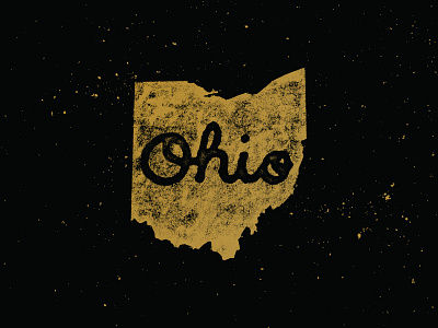 Ohio custom type hand lettered ohio script ohio type