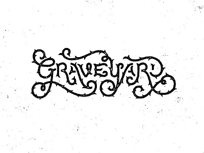 Graveyard custom type graveyard hand lettered hand lettering lettering monoline texture thorns thorny typography