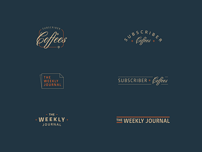 Type Lockups branding coffee identity journal lockup logotype type typography wordmark