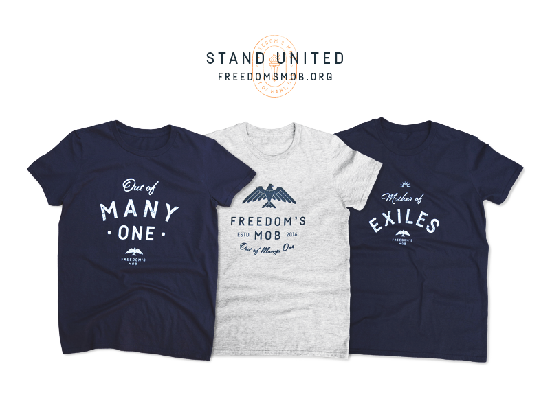 United States of America usa logo freedom unity statue of liberty eagle identity branding apparel t-shirt united states america