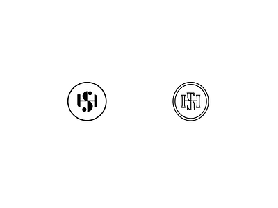 S.H. Monogram branding identity logo modern monogram realty