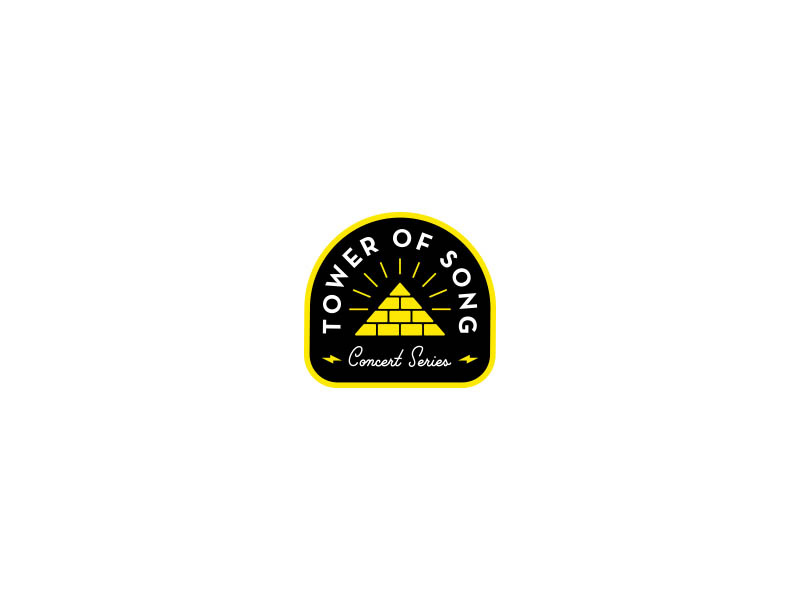 Tower of Song identity logo leonard cohen vinyl branding patch badge music