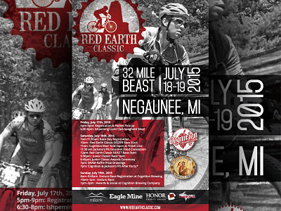 Red Earth Classic Poster biking design mountain biking multiply overlay poster print red earth classic typography