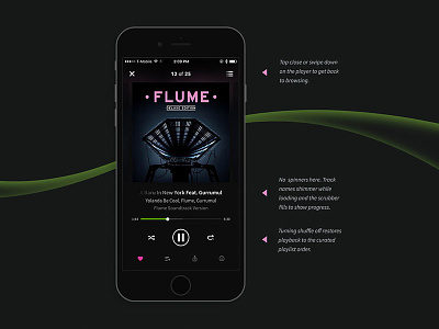 Beatport for iOS and Android app design beatport interaction design ios mobile app motion design music app music player product design typography user experience design
