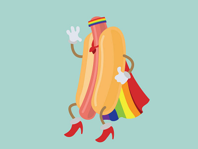 Boystown Chicago dog boystown chicago chicago dog hotdog pride