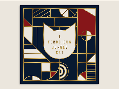 A Ferocious Jungle Cat EP cover a ferocious jungle cat album cat cover ep record shapes