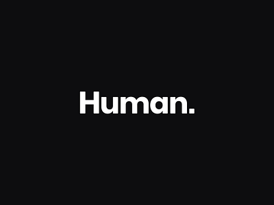 Human. black and white human identity logo