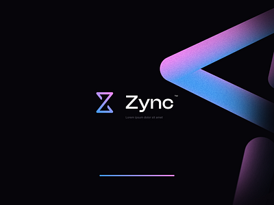 Zync logo design 3d branding design icon logo minimal purple typography vector z letter z logo