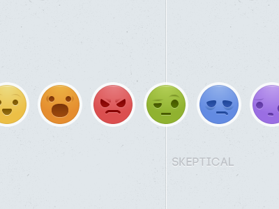 How Do You React? astonished confused emoticons faces happy mad sad skeptical smiley smileys smilies