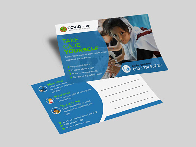 Md Hafizul Haque Virus Campaign or Covid -19 Postcard Templates