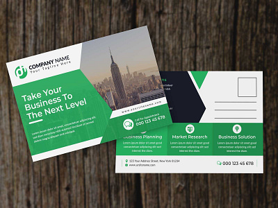 Corporate Business Postcard Design Template