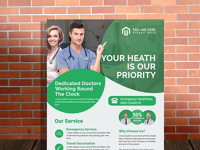 Medical flyer template