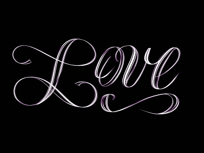 Love - hand lettering design