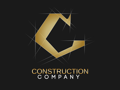 Luxury architects design studio logotype letter C architect brand branding company composition concept construction design draft illustration letter c logo luxury typography