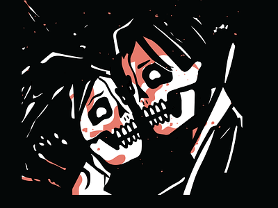 3 CHEERS design emo halloween illustration love mcr music my chemical romance pop punk skeleton skull spooky vector