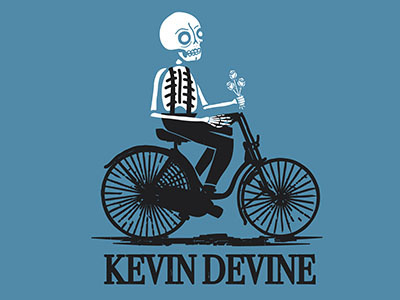 Bike Ride bike flowers kevin devine skull
