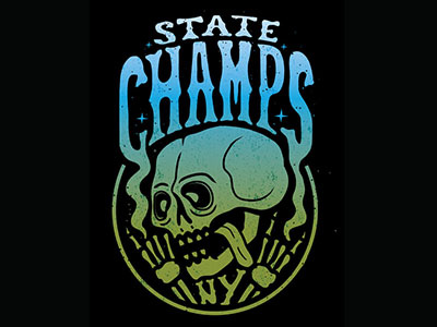 State Champs Psychadelic Skull