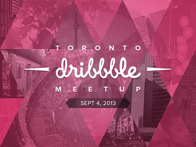 Toronto Dribbble Meetup - Sept 4 dribbble meetup pink toronto