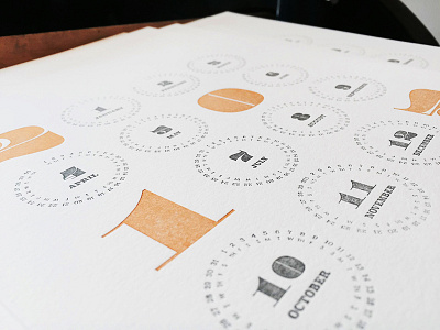 Letterpress Calendar