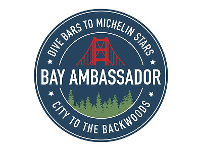 Bayambassador Logo ambassador badge logo city logo logo design san francisco tour company tour guide