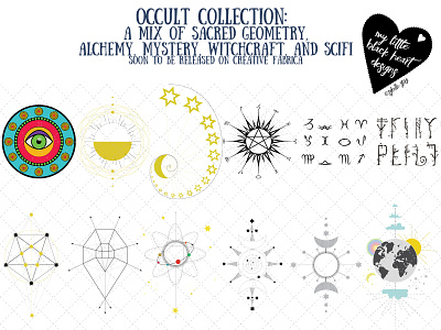 Preview of Occult Collection alchemy illustration illustrations illustrator art magic moon occult occultism sacred geometry scifi spiritual spirituality stars wiccan witchcraft