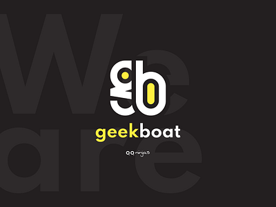 We are Geekboat now branding design dribbble icon logo typography vector