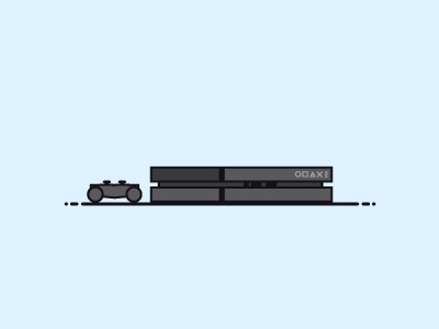 PS4 illustration play station 4 playstation is better than xbox sony