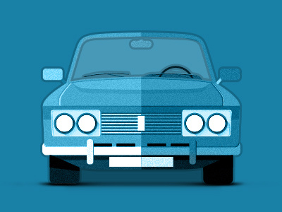 Vaz 2103 car illustration lada soviet car vaz жигули