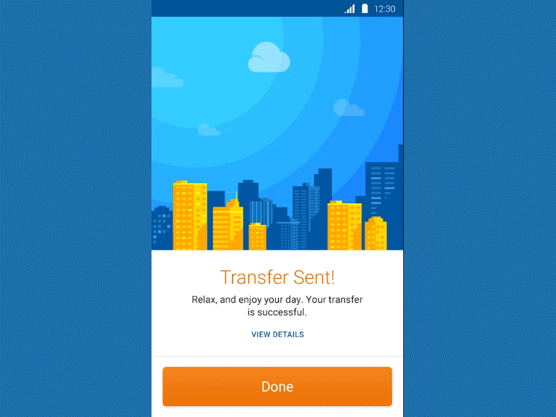 Transfer Confirmation banking confirmation mobile payment success transfer