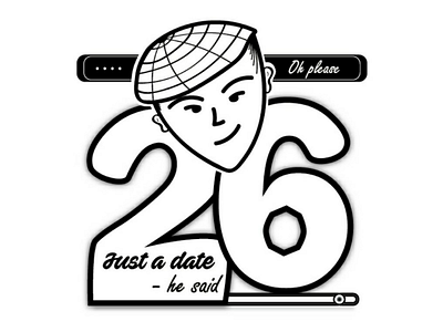 26 26 beginner boys date illustration illustrator number vector